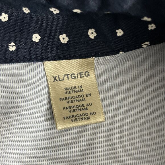 Dockers Men’s Classic Fit Long Sleeve Button Down Shirt XL Blue Floral Print - Picture 10 of 16